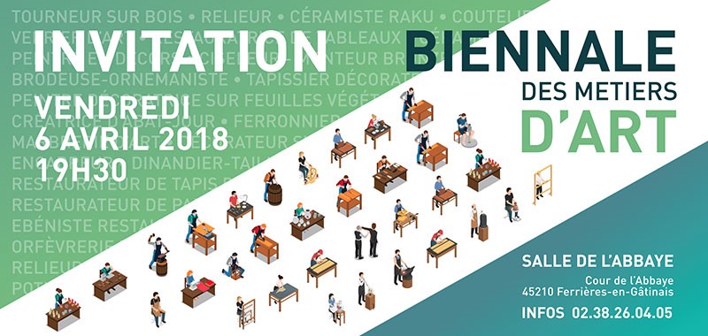 invitation 1 biennale des metiers d art 6 au 8 avril 2018